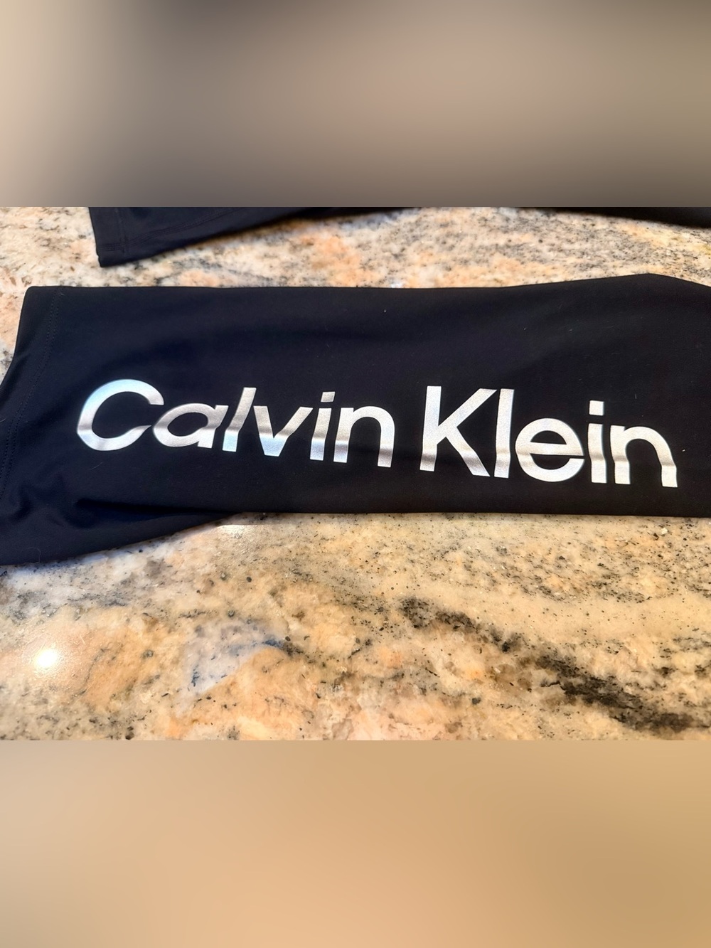 NWT Calvin Klein Performance 3X Black Cropped Leggings Stretch Moisture Wicking - Picture 6 of 13